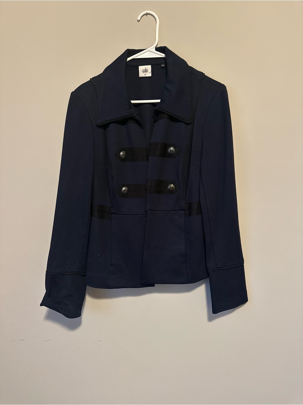 CAbi Navy Military-Inspired Pea Coat
